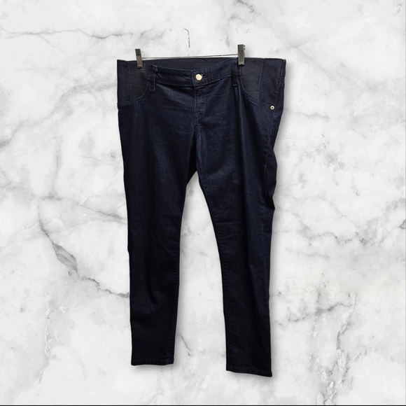 Ingrid & Isabel Denim - Isabel Maternity Expandable Stretch Side Panels Skinny Jeggings Blue Size 12 NWT